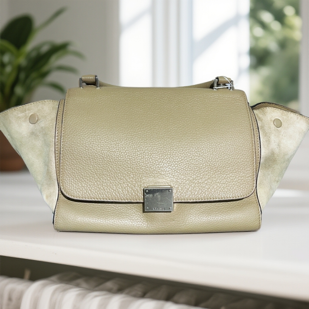 95新 Celine/思琳 灰色秋千斜挎包 1662 5210