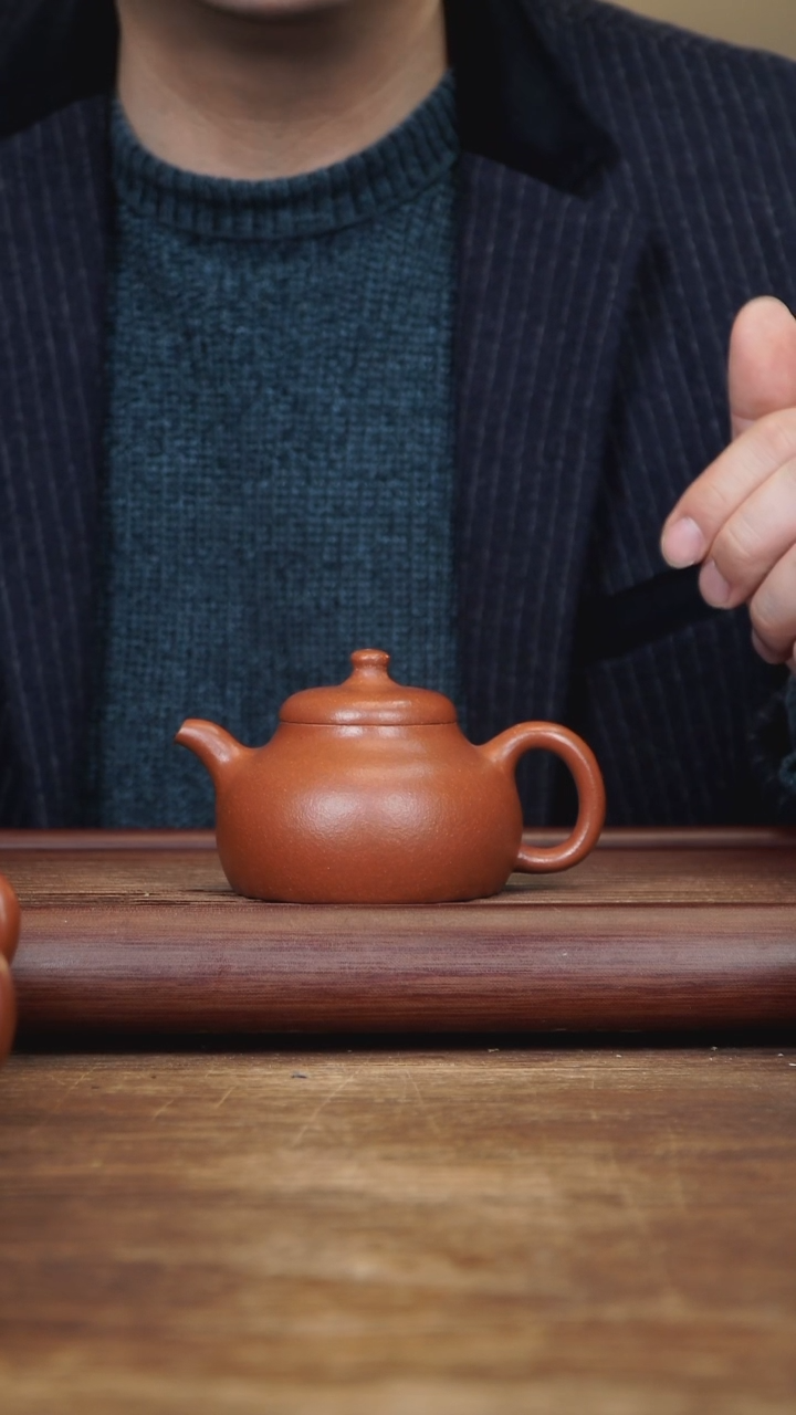 【闪购商品】紫砂茶壶200ml 曼生乳鼎 红降坡