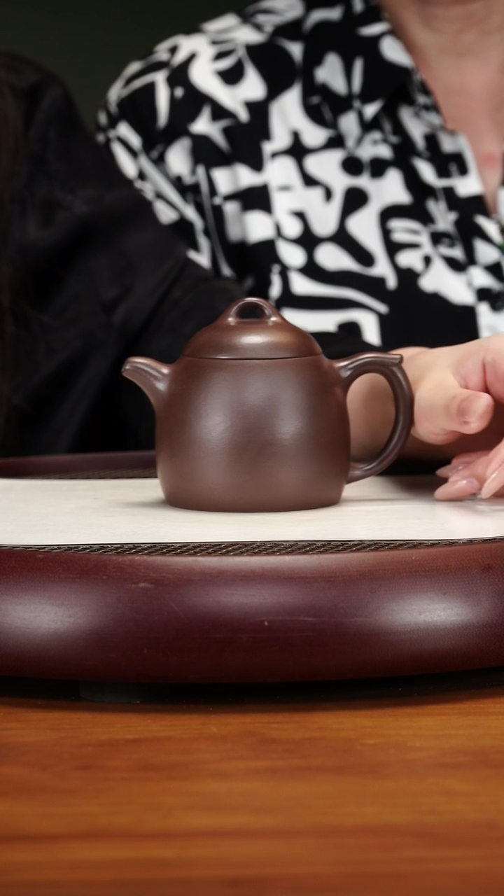 茶壶紫砂87ZXJ秦权龙潭紫泥200cc