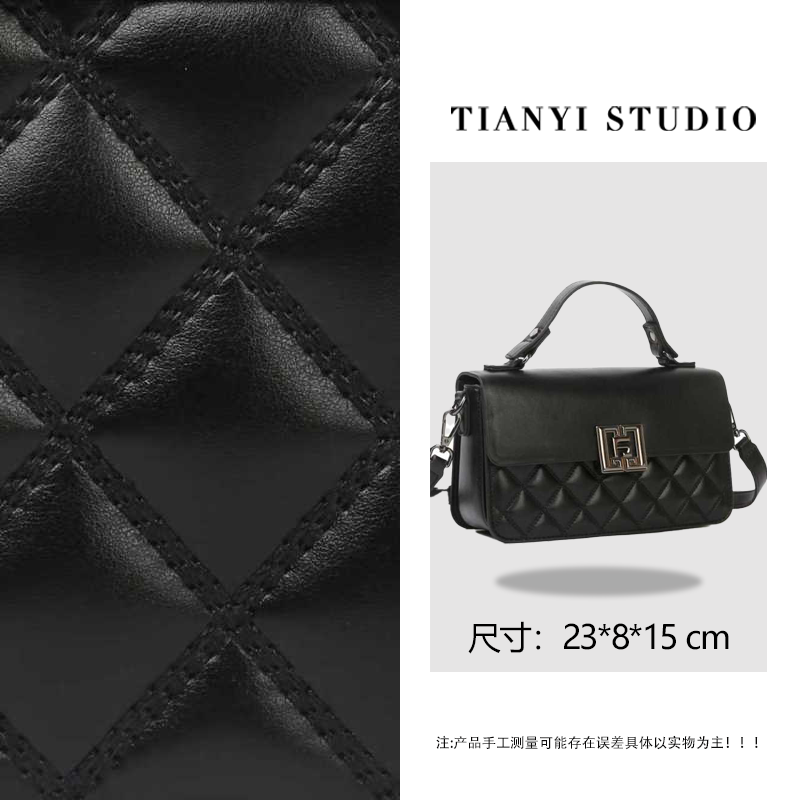 【天一甄选】BF-66725-黑色 轻奢小众设计感时尚斜挎女包