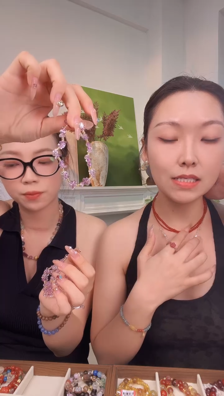 绿松石合金发饰紫水晶碎石
