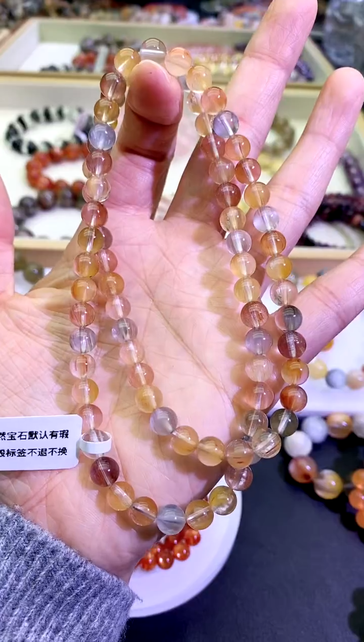 【闪购商品】手链未镶嵌水晶彩兔毛7+