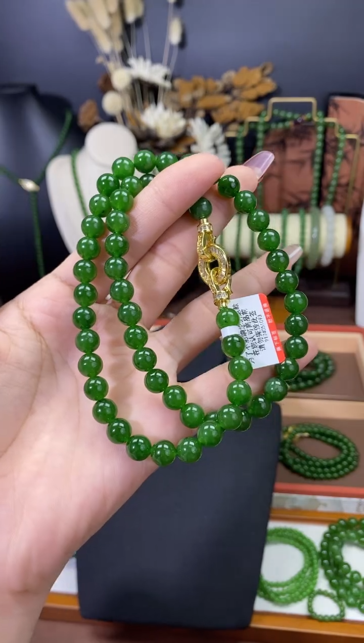 【闪购商品】和田玉（碧玉）颈饰未镶嵌8