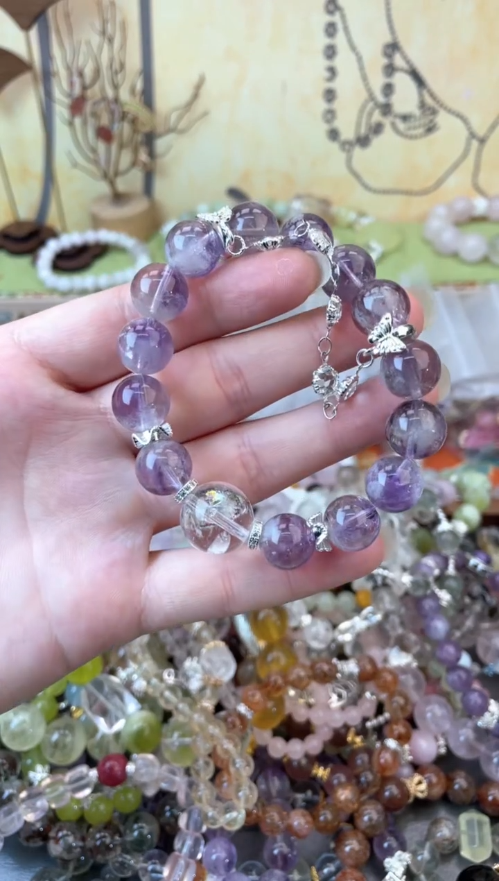 紫晶手链未镶嵌328手串