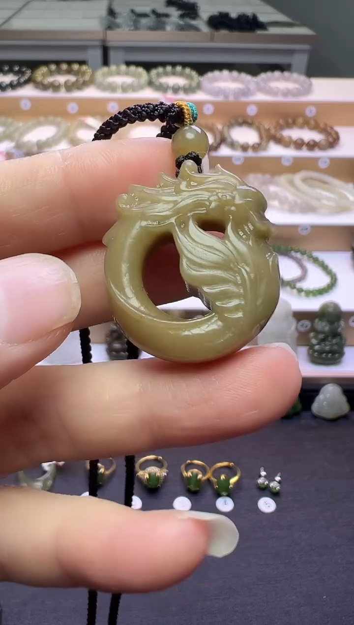 颈饰未镶嵌和田玉108号链接