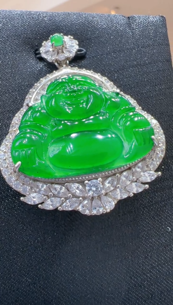 【闪购商品】翡翠吊坠(不含链)银S925镶嵌