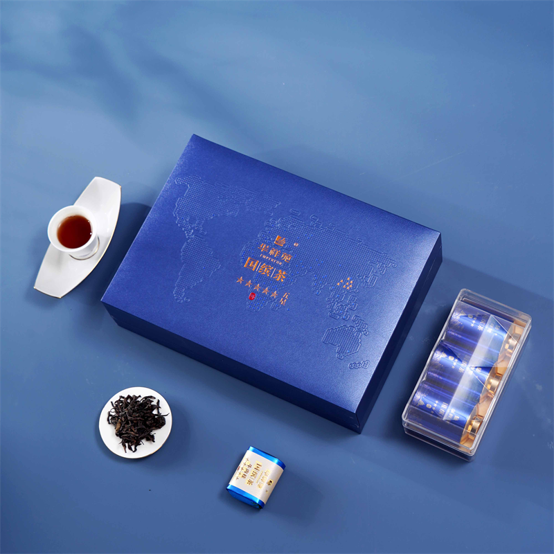 华祥苑国缤茶小蓝罐特级牛栏坑肉桂武夷岩茶高档礼盒装商务伴手礼