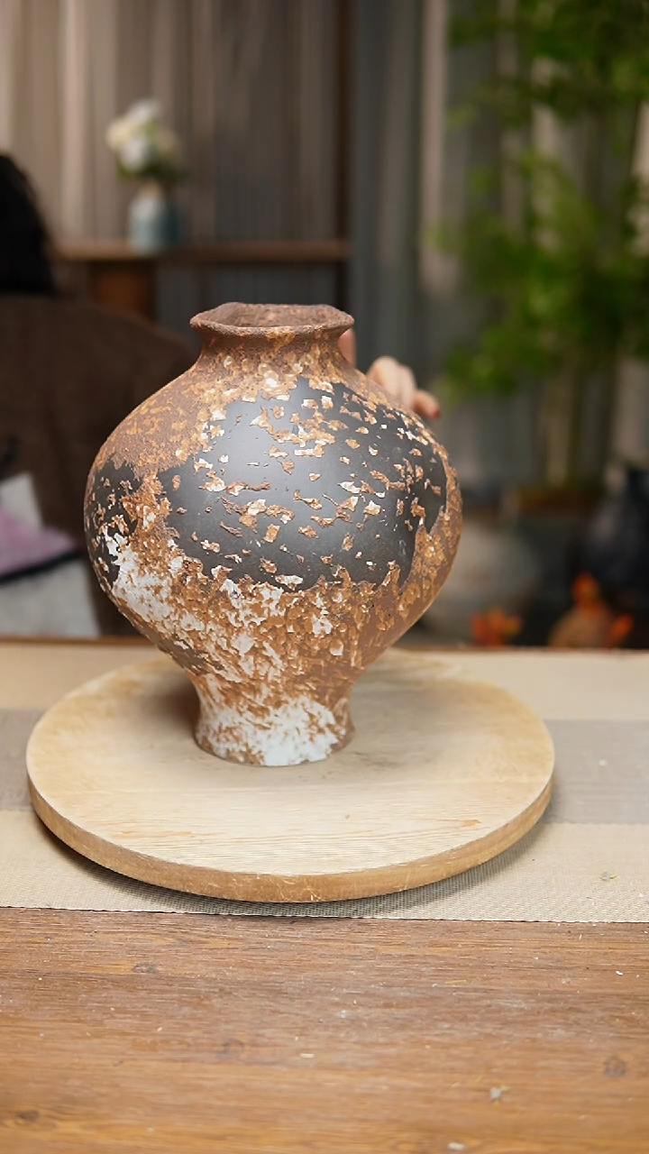 【闪购商品】陶瓷  花器诧寂棕灯笼
