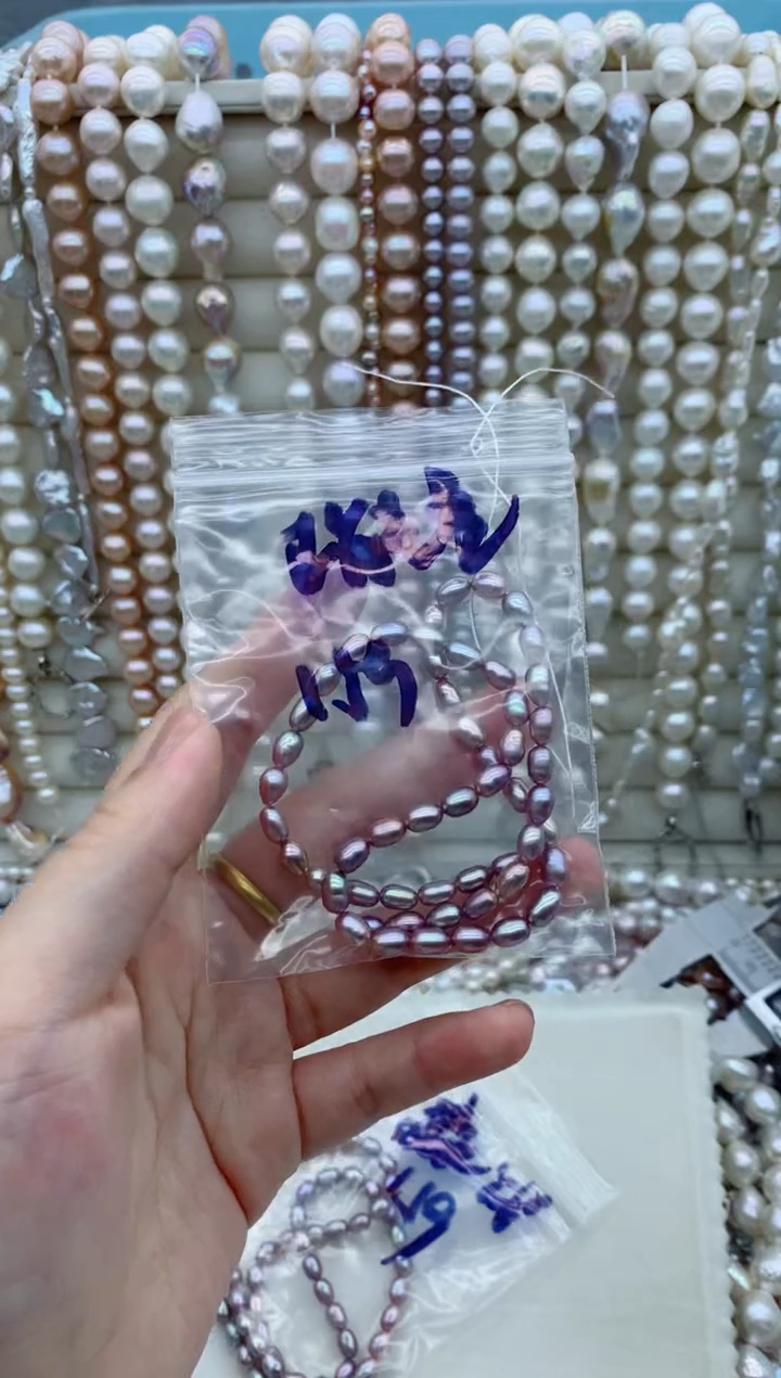 淡水珍珠银S925镶嵌项链正*量xl