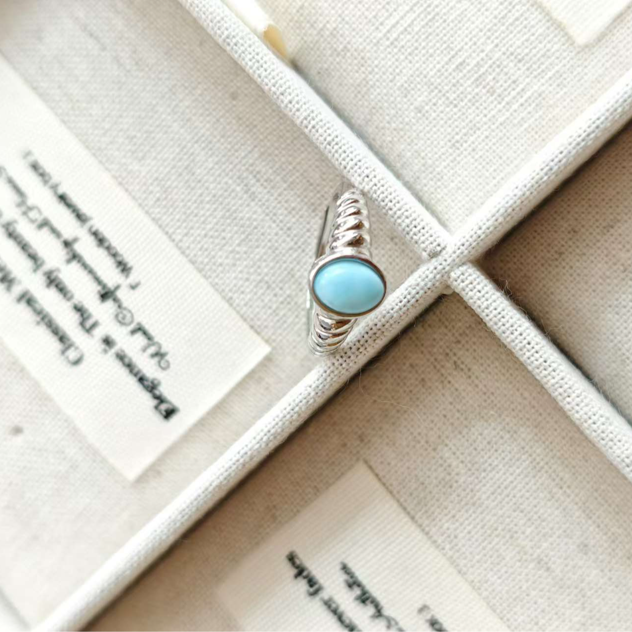 【桃玺悦珠宝C5-047】天然海文石戒指多样性发货发其一