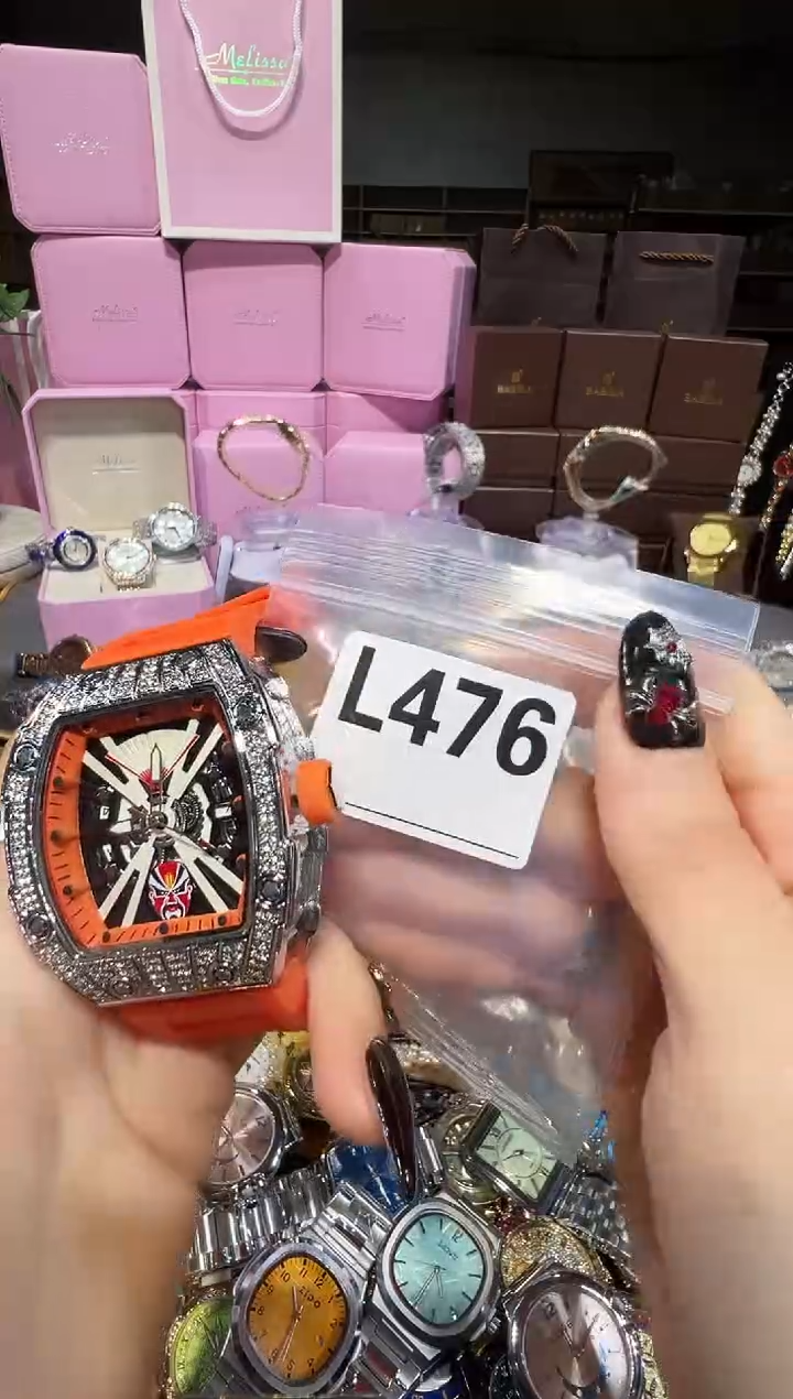 石英机芯不锈钢不锈钢直播定闪专用