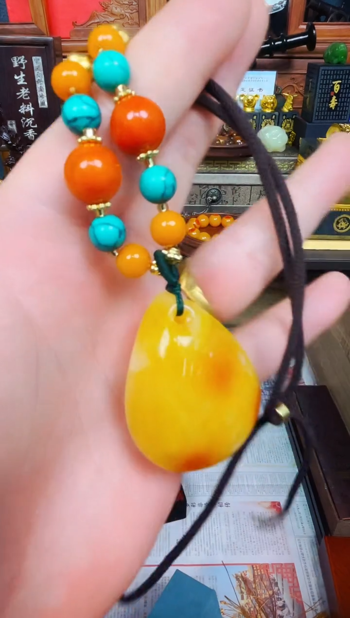 【闪购商品】蜜蜡颈饰未镶嵌精品精品 独具韵味