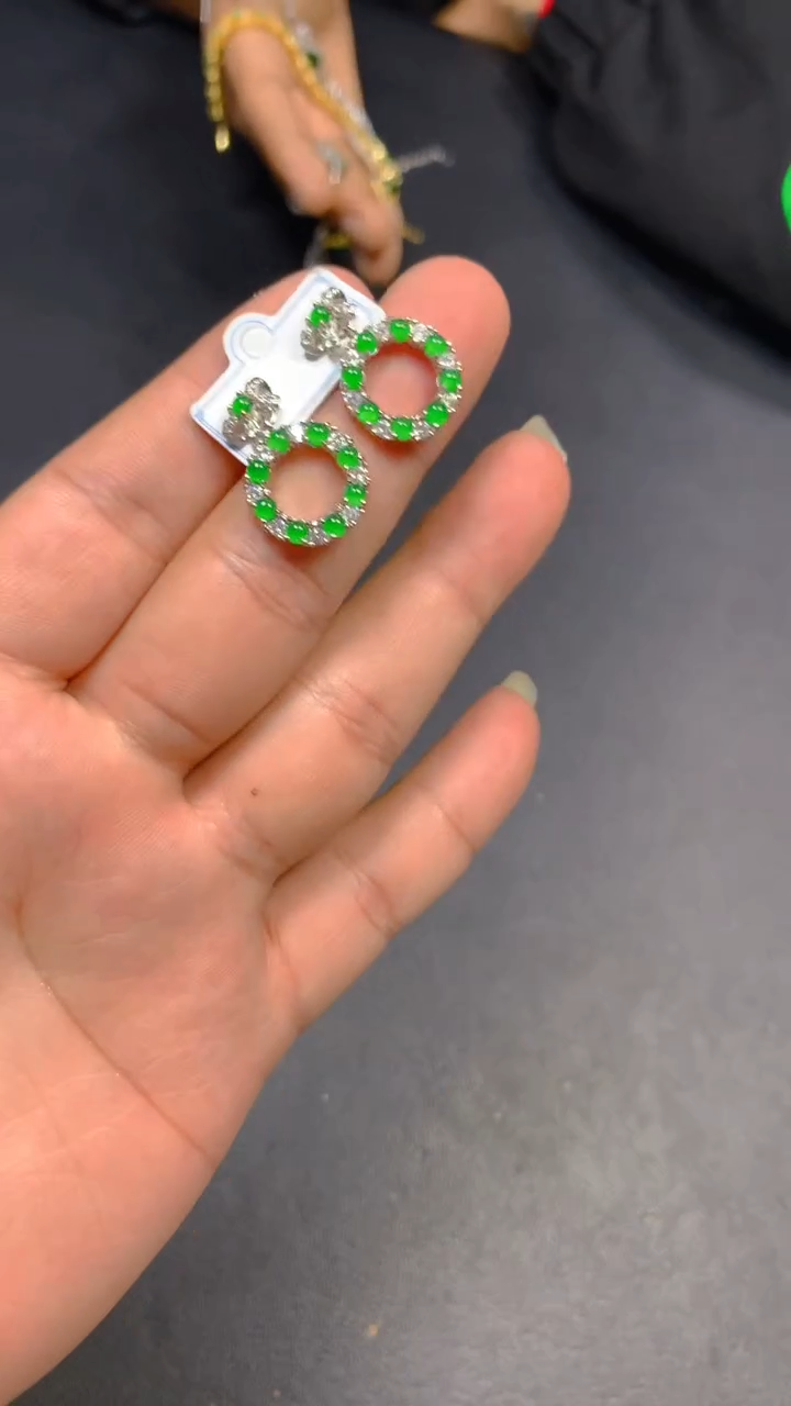 【闪购商品】翡翠耳饰未镶嵌0783374554/多样性发一