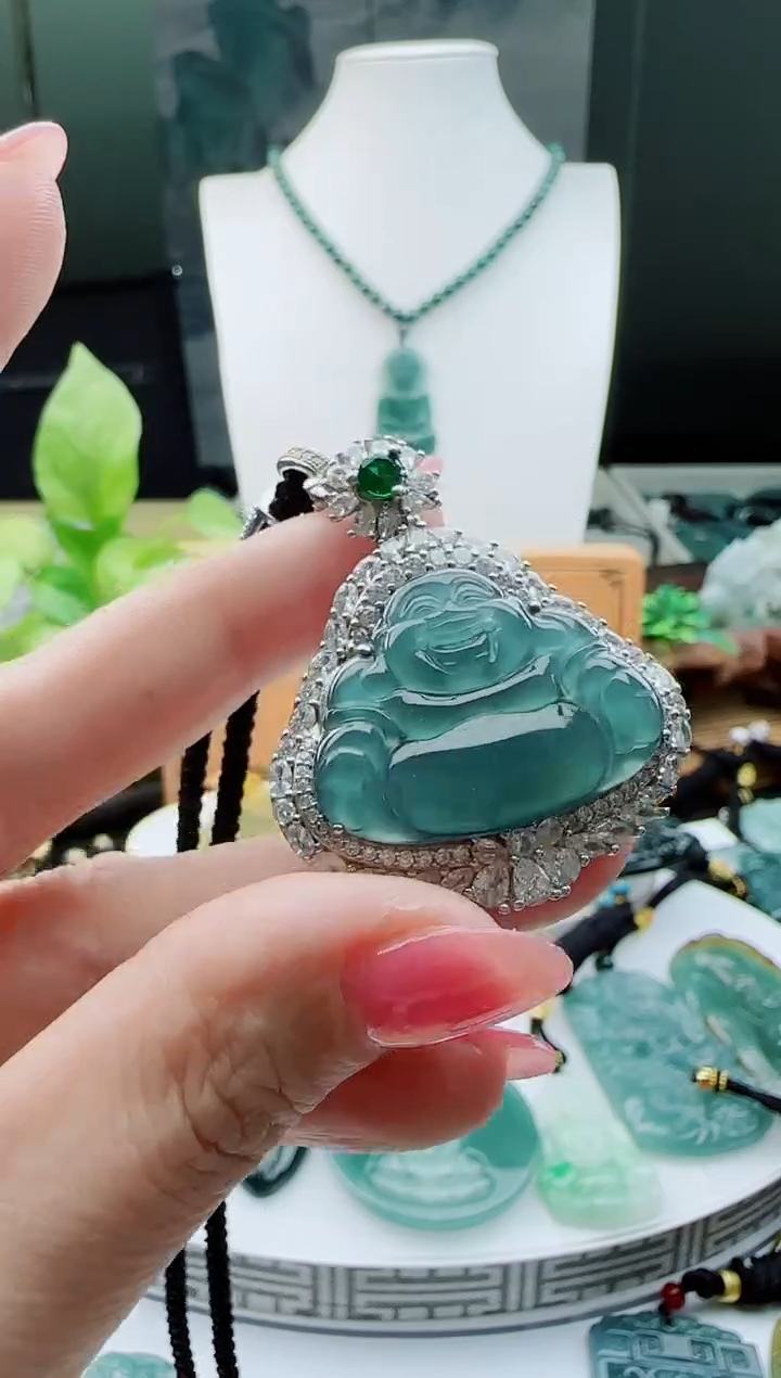 【闪购商品】翡翠颈饰银S925镶嵌多样性随机一件发货