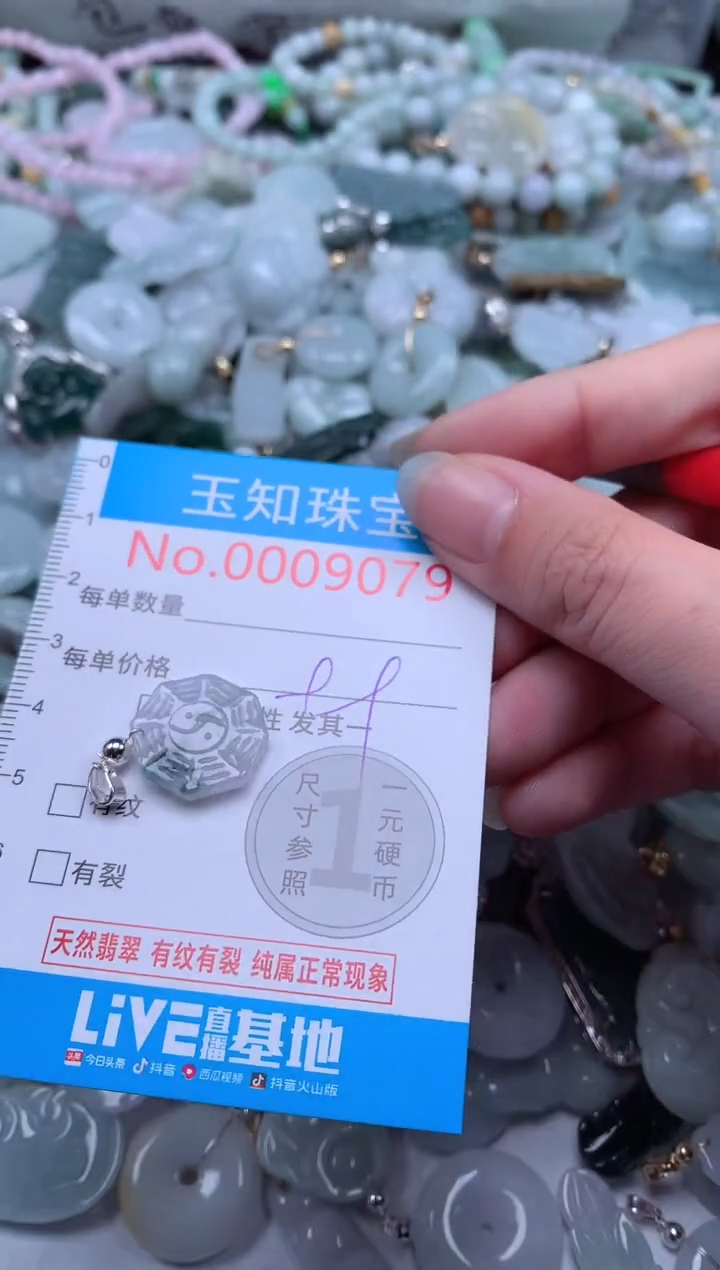 翡翠未镶嵌吊坠(不含链)9079
