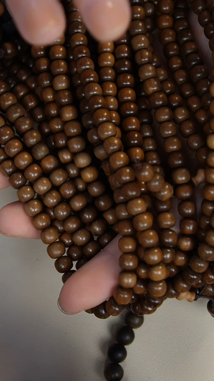 【闪购商品】檀香木手串/手链老山檀香6*7多圈108颗多样式发其一