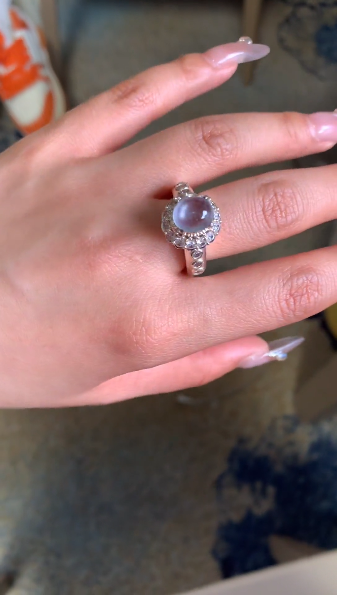 未镶嵌戒指翡翠铜托戒面