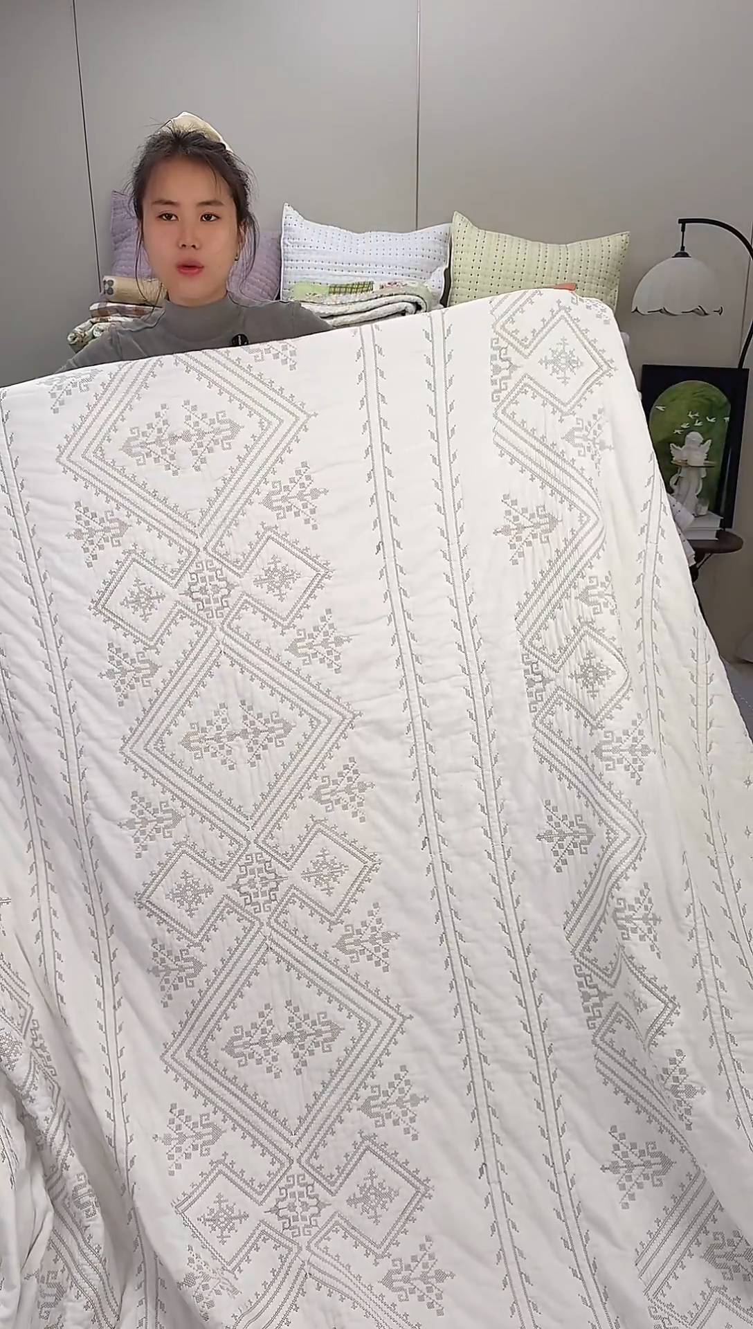 棉纯棉白金丝罗线格180*200