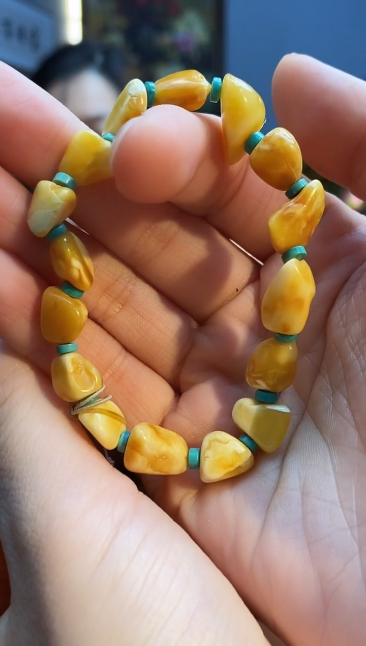 手链琥珀未镶嵌手串