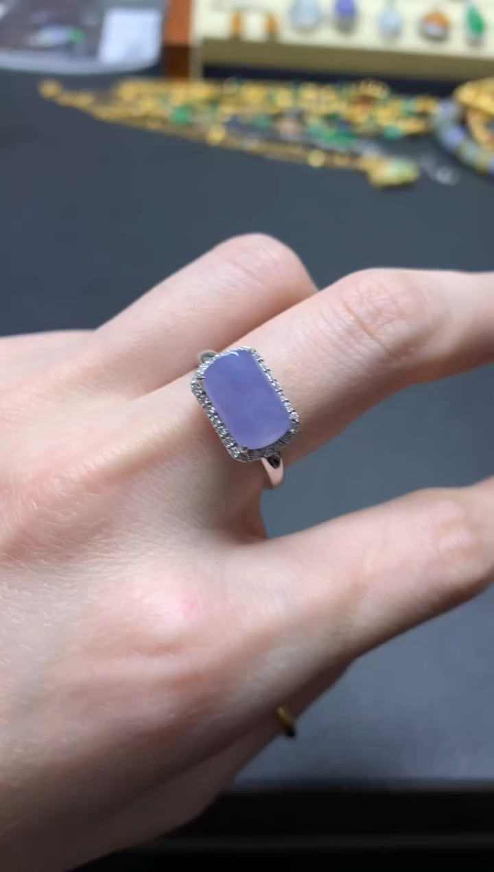 【闪购商品】翡翠戒指18K金镶嵌戒指|11500+1150