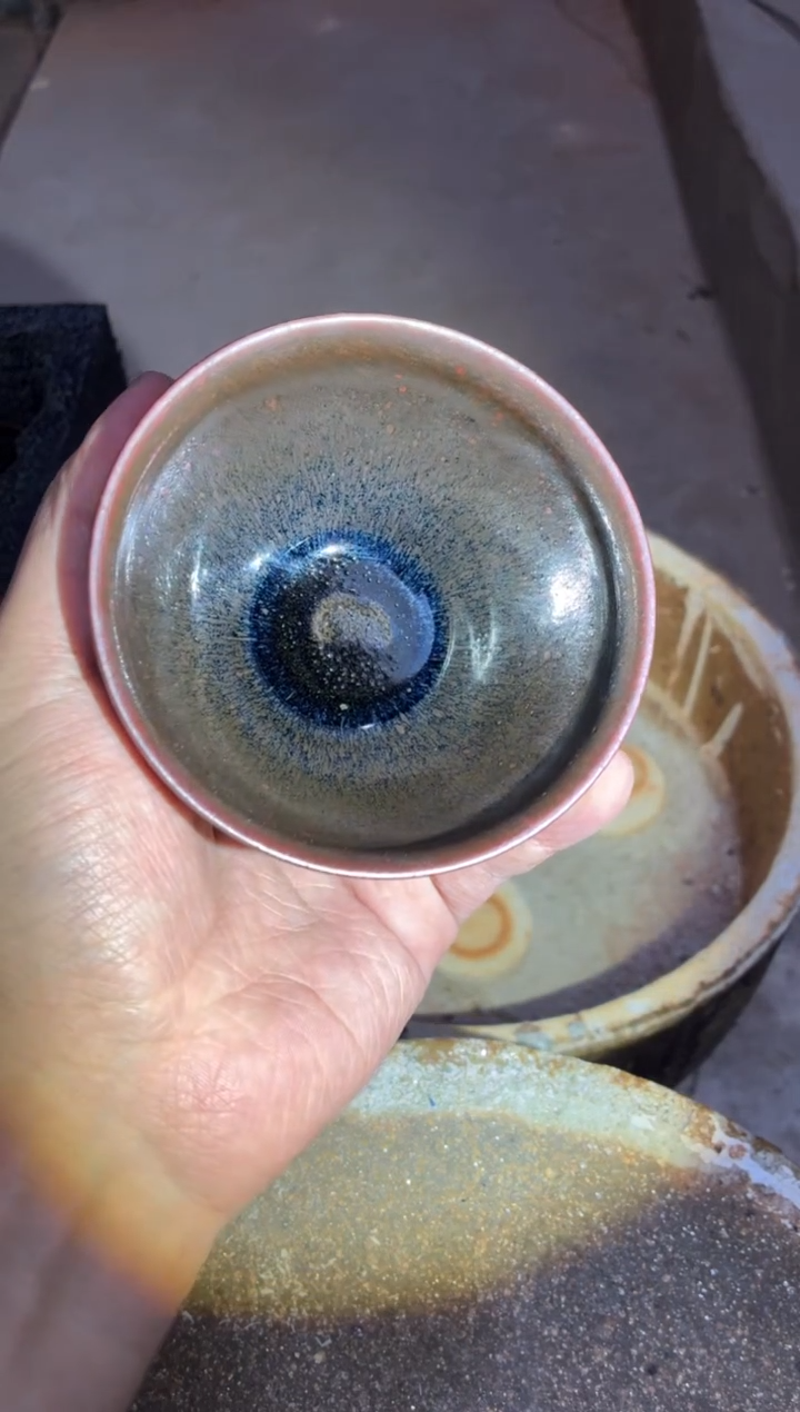 茶盏真柴烧建盏换点柴火