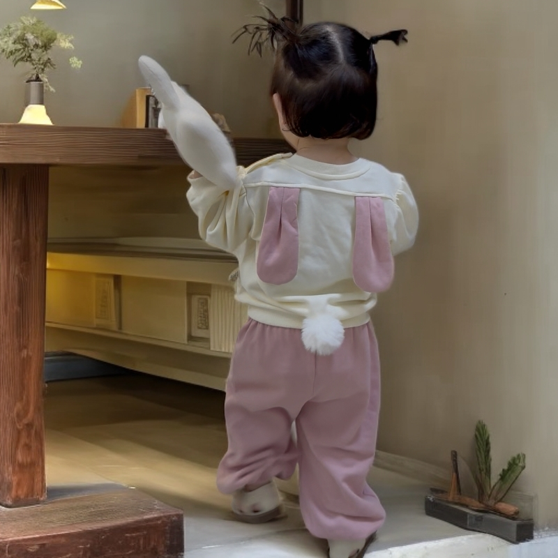 萱妈家-968【兔子休闲卫衣套装】直播间专享浮力 