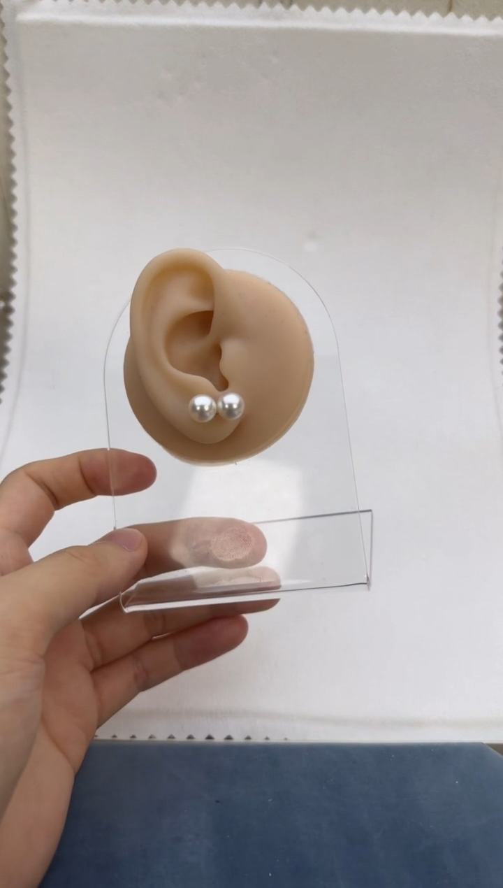 【闪购商品】海水珍珠耳饰18K金镶嵌8-8.5