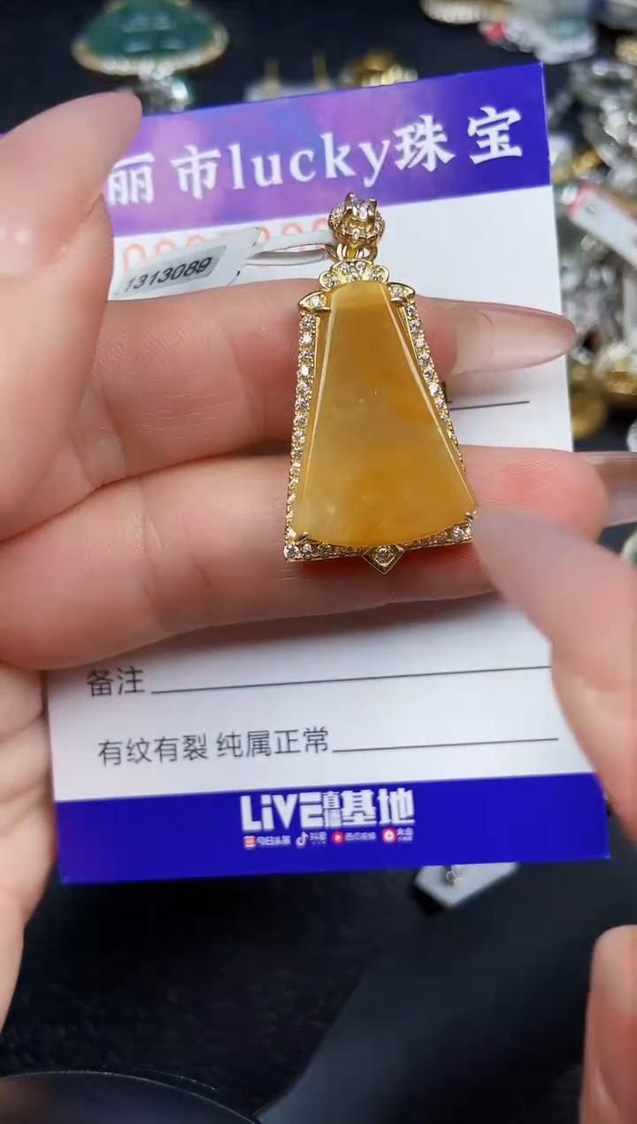 翡翠银S925镶嵌颈饰5802