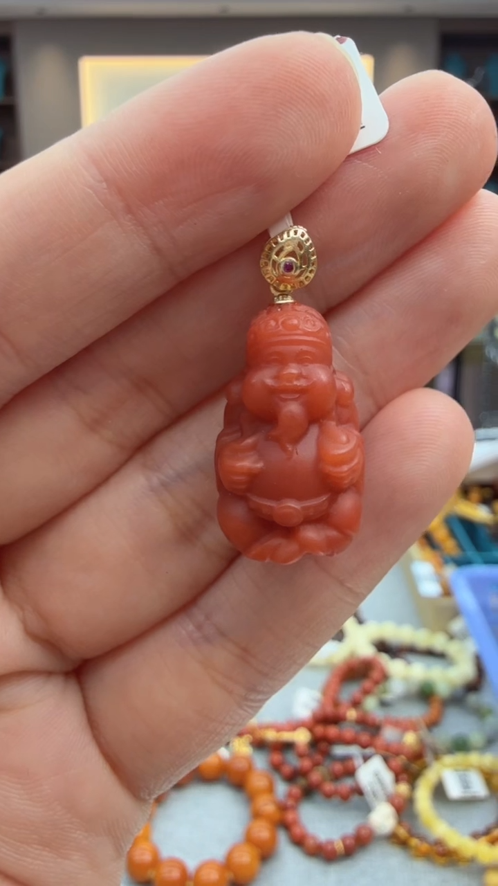 南红玛瑙未镶嵌颈饰244秒拍号假一罚十