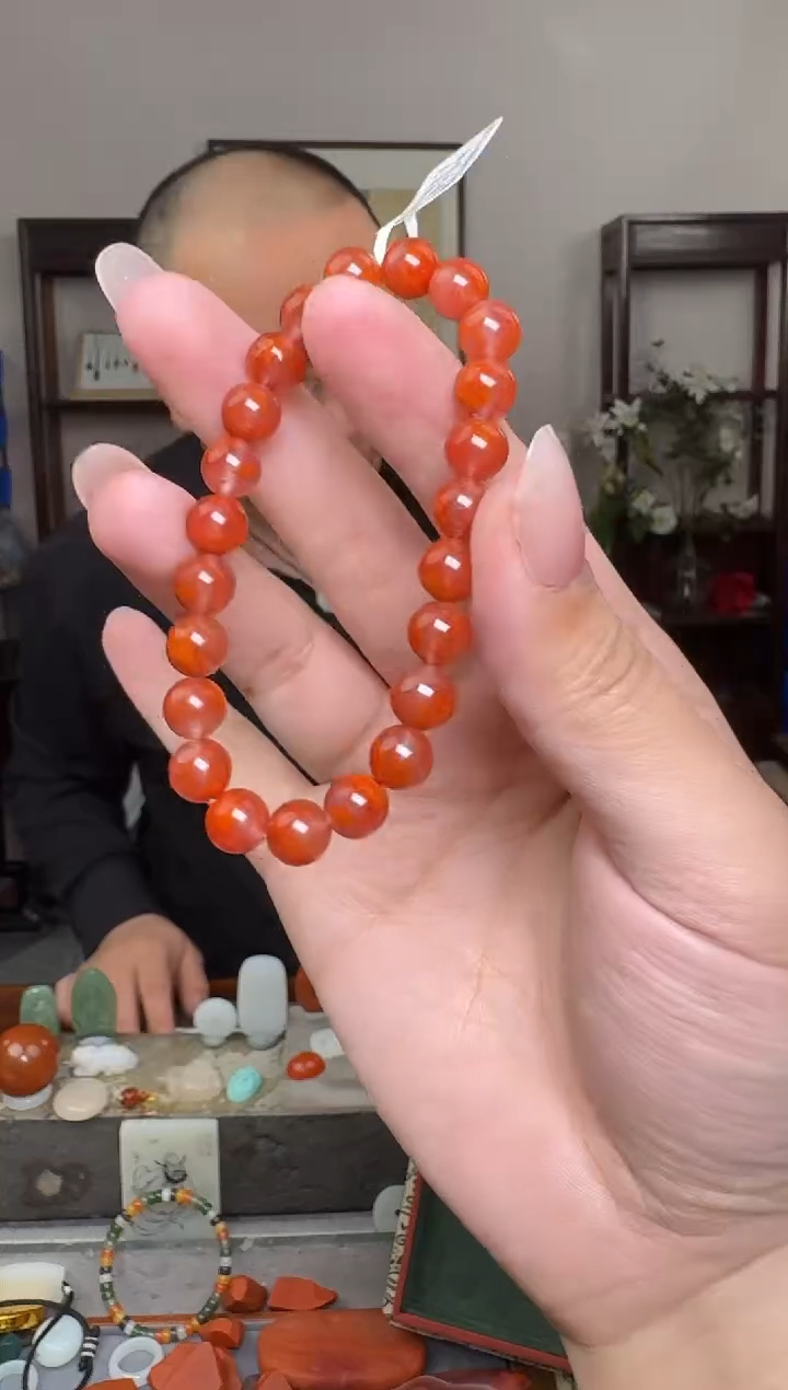 【闪购商品】南红玛瑙挂件未镶嵌2434--8mm+