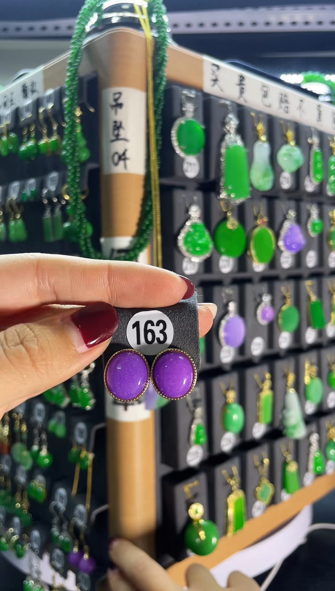 【闪购商品】翡翠耳饰银S925镶嵌163...