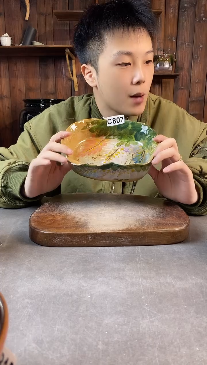 碗807，手工手绘，超值陶瓷
