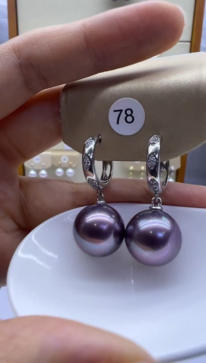 未镶嵌耳饰淡水珍珠78