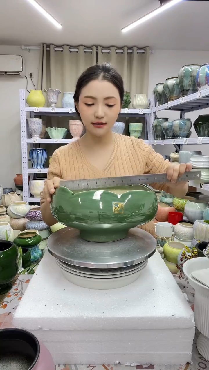 12.30陶瓷花盆直播链接高.  14    口25