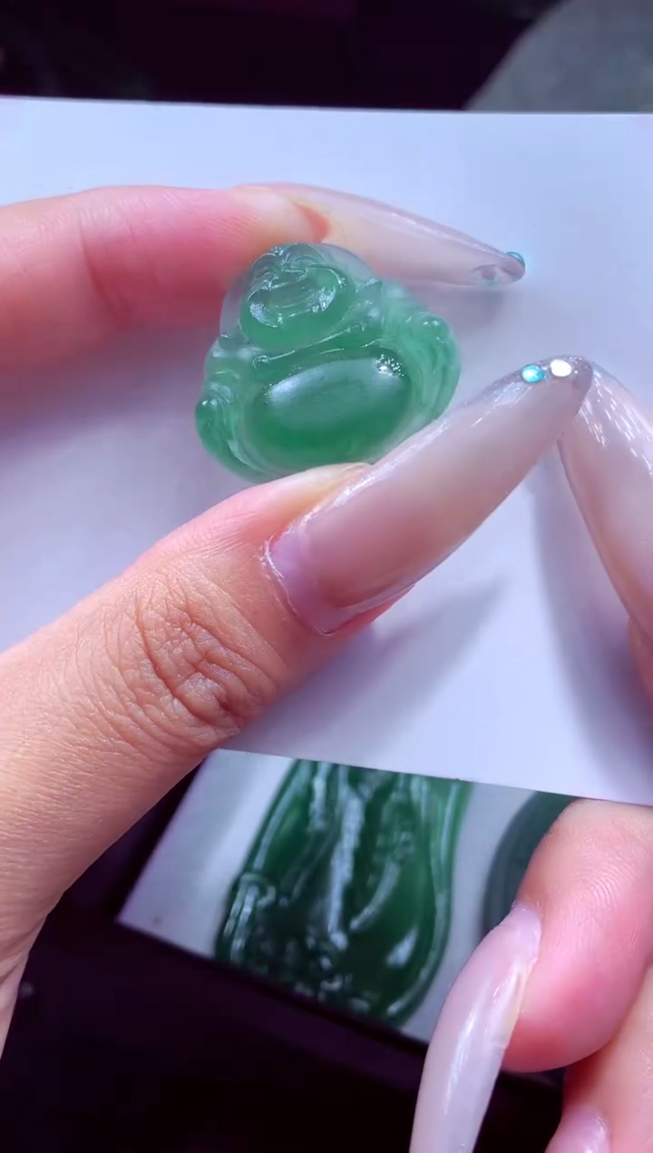 未镶嵌定制翡翠一****湖天然翡翠A货吊坠 官方基地发货