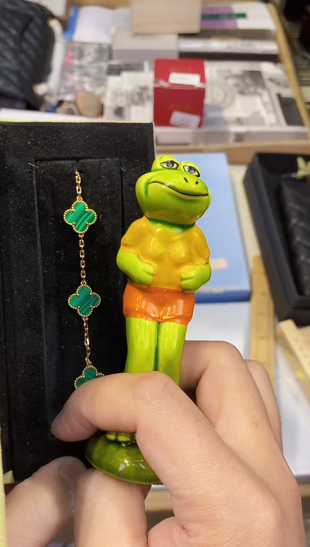 【闪购商品】瓷片四绿手·都是我的大宝贝儿瓷器-