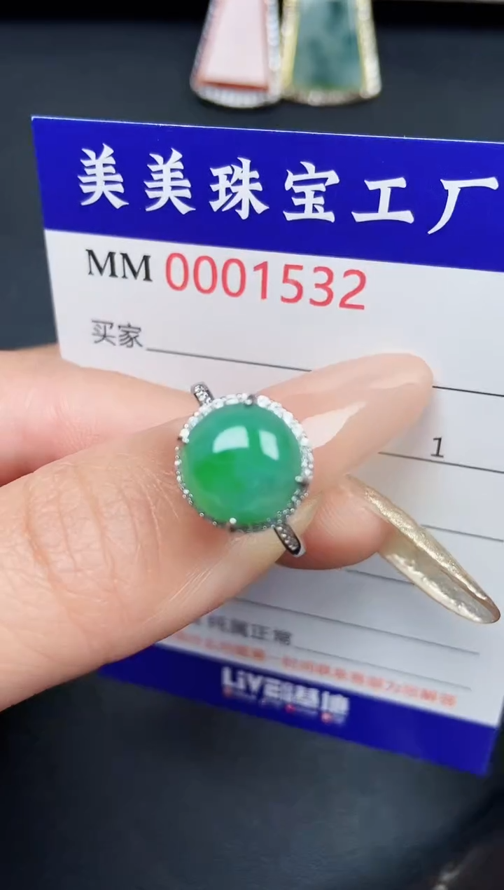 【闪购商品】翡翠颈饰银S925镶嵌1532