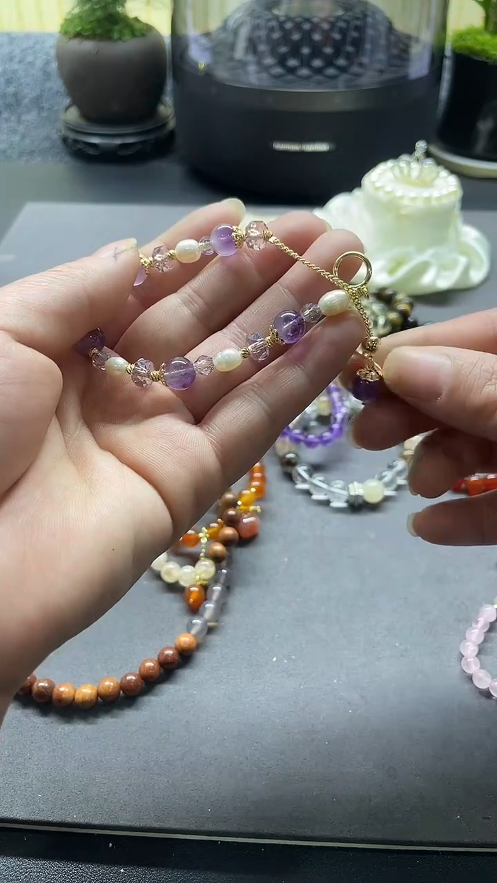 【闪购商品】水晶手链合金浮力A19147