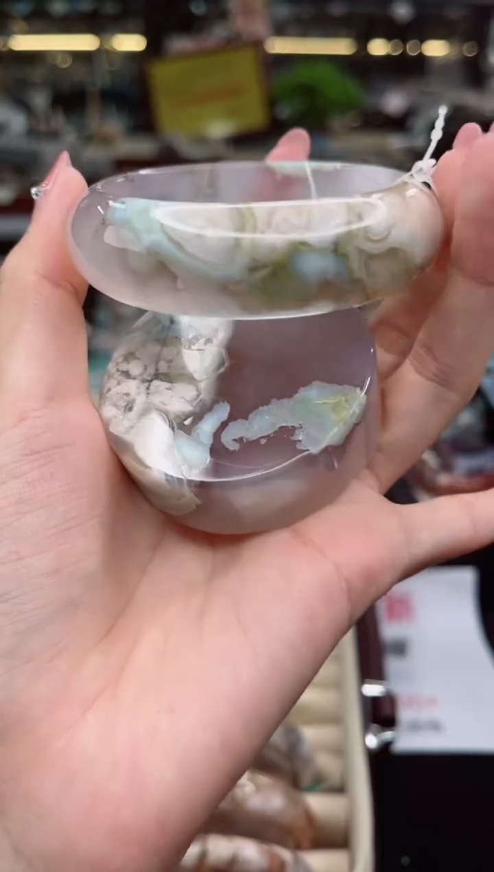 【闪购商品】石英质玉手镯未镶嵌58圈口（赠品镯心）6524555