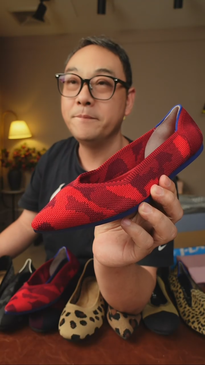 单鞋清货飞织王妃鞋37码