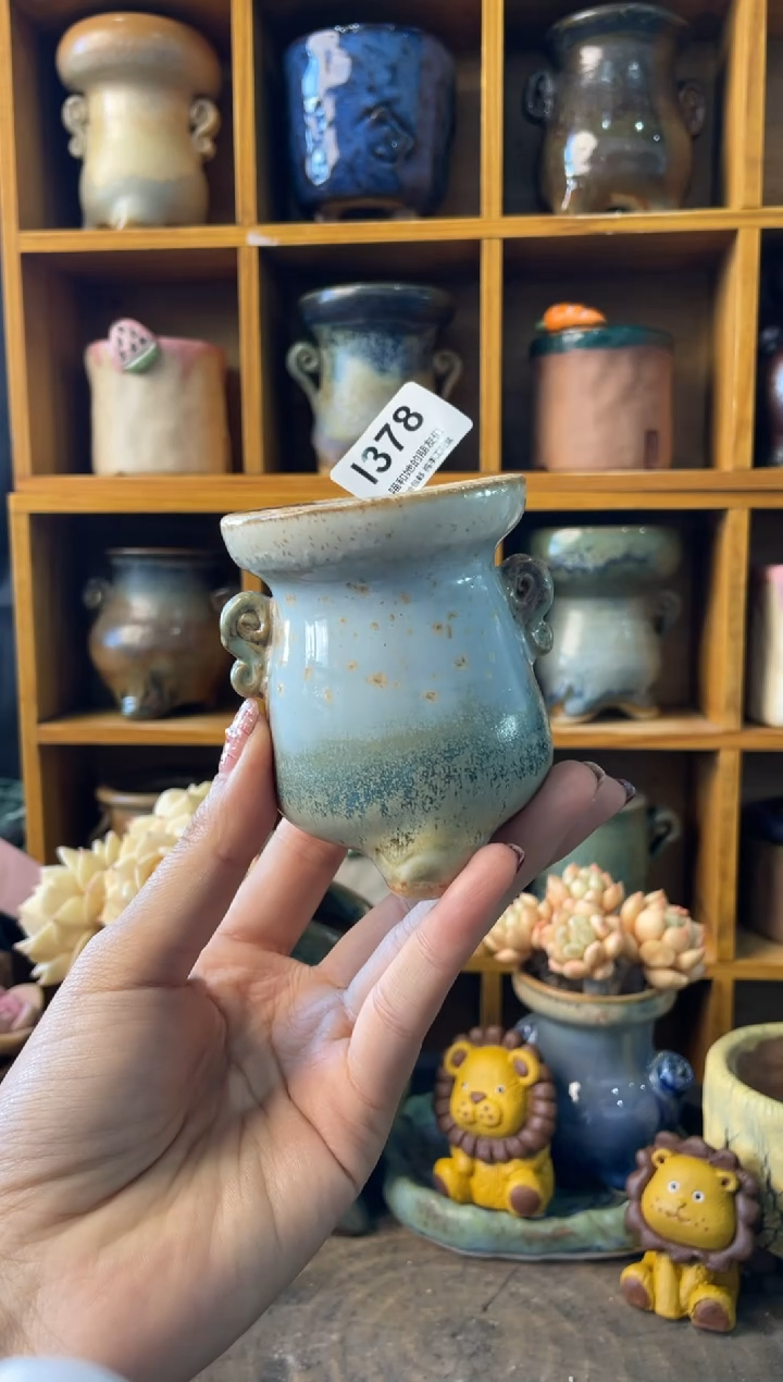 天**蓝378【多肉花盆多肉盆】