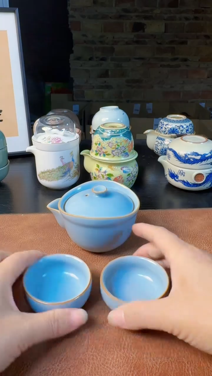 【闪购商品】杯德化白瓷，快客茶具