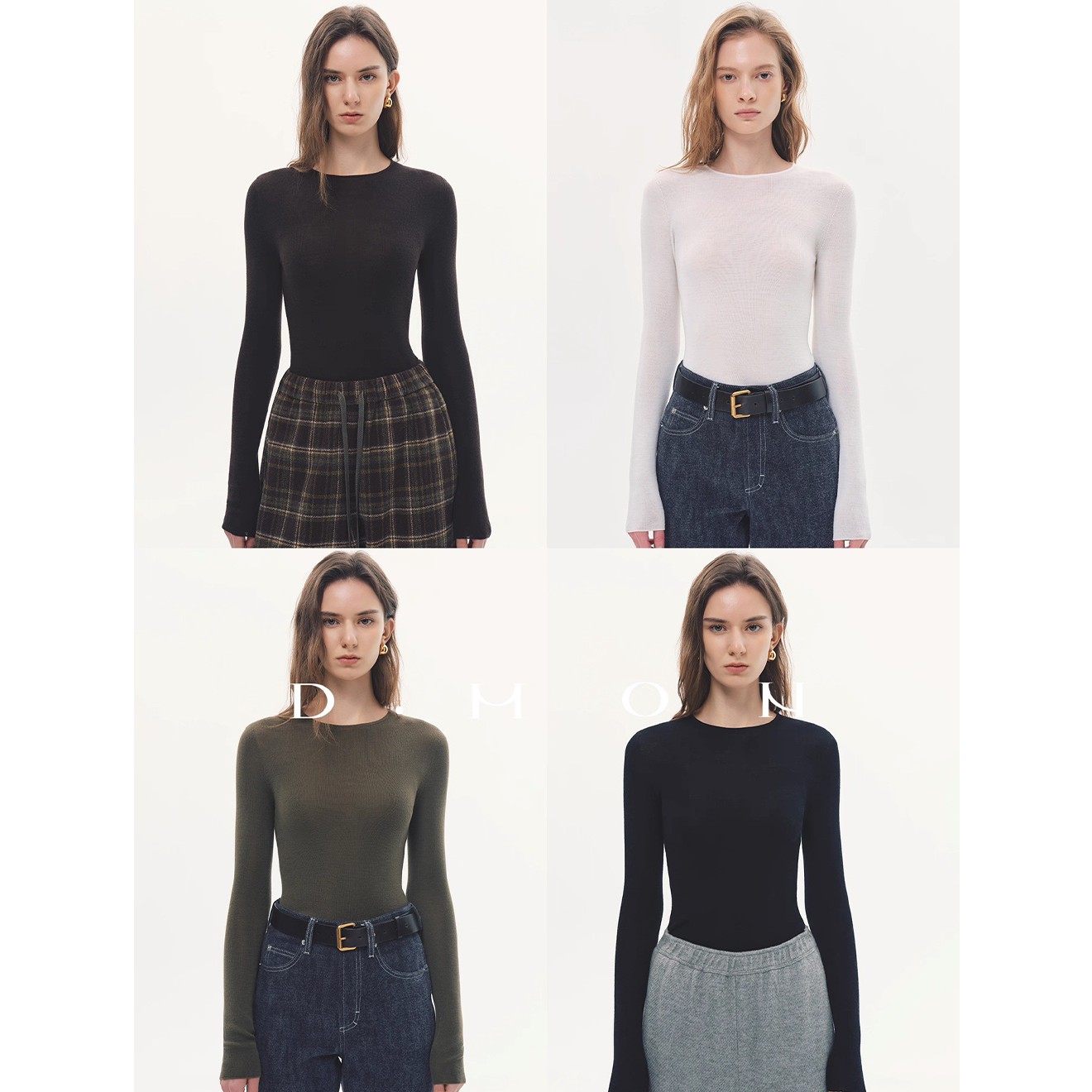 DMON肌肤之享_德国扬子微透超细Biella140S可机洗打底圆领/高领