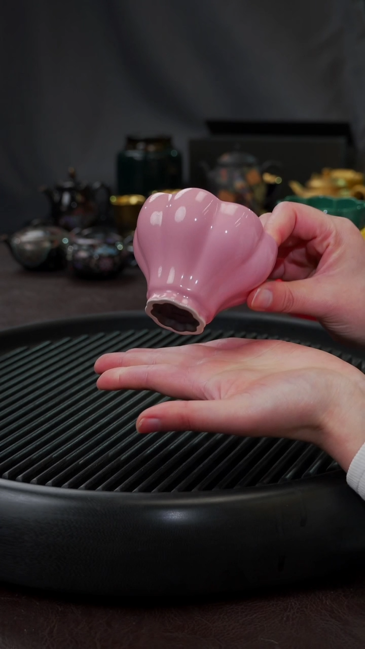 【闪购商品】杯【宜景窑桃夭粉】大曼陀罗