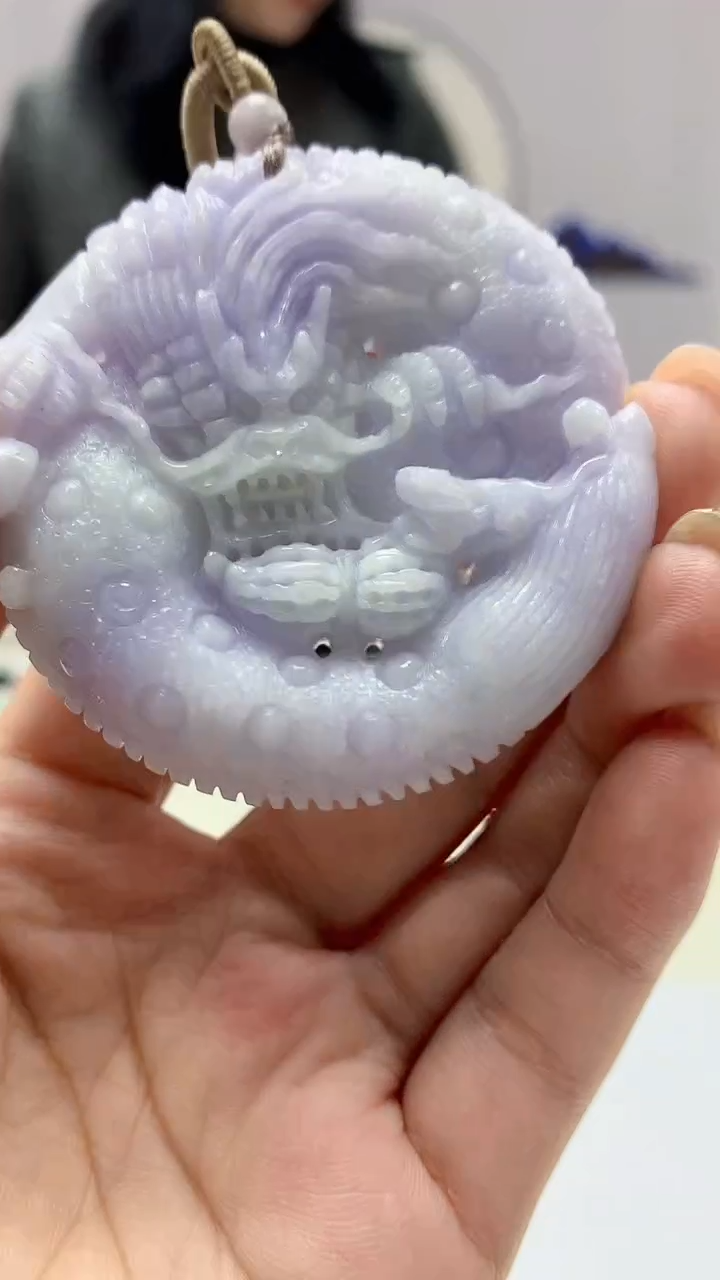 【闪购商品】定制翡翠未镶嵌4852ms-毛货25龙牌