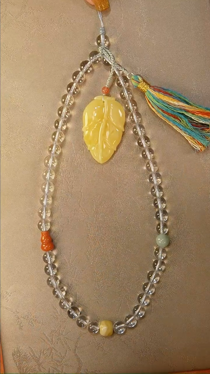 【闪购商品】琥珀颈饰未镶嵌挂件