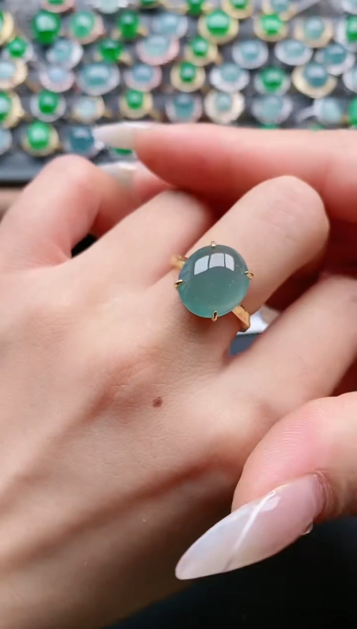 【闪购商品】翡翠戒指银S925镶嵌111111111111