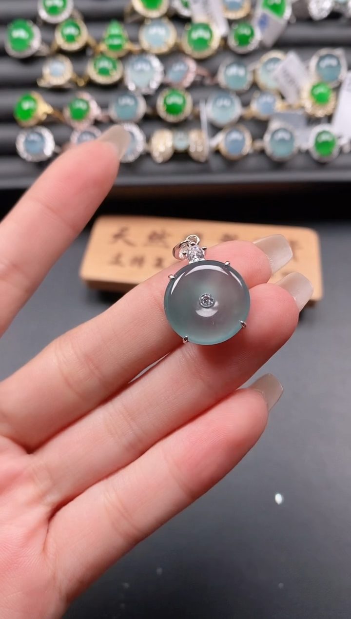 银S925镶嵌戒指翡翠1111