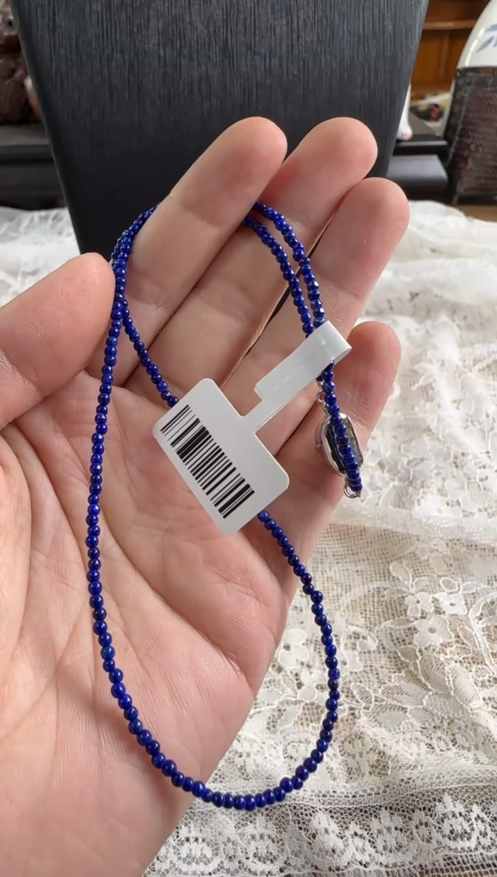 陶瓷青金  小米珠         