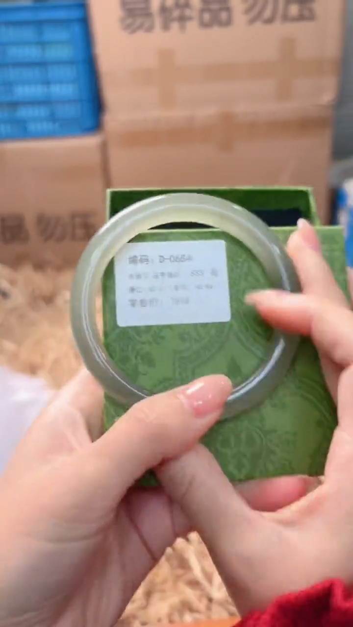 未镶嵌手镯石英质玉D-0654